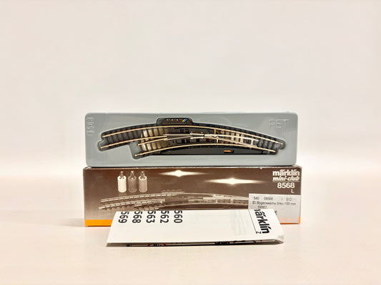 Märklin 8568 Mini Club Elektrische Bogenweiche Links Spur Z