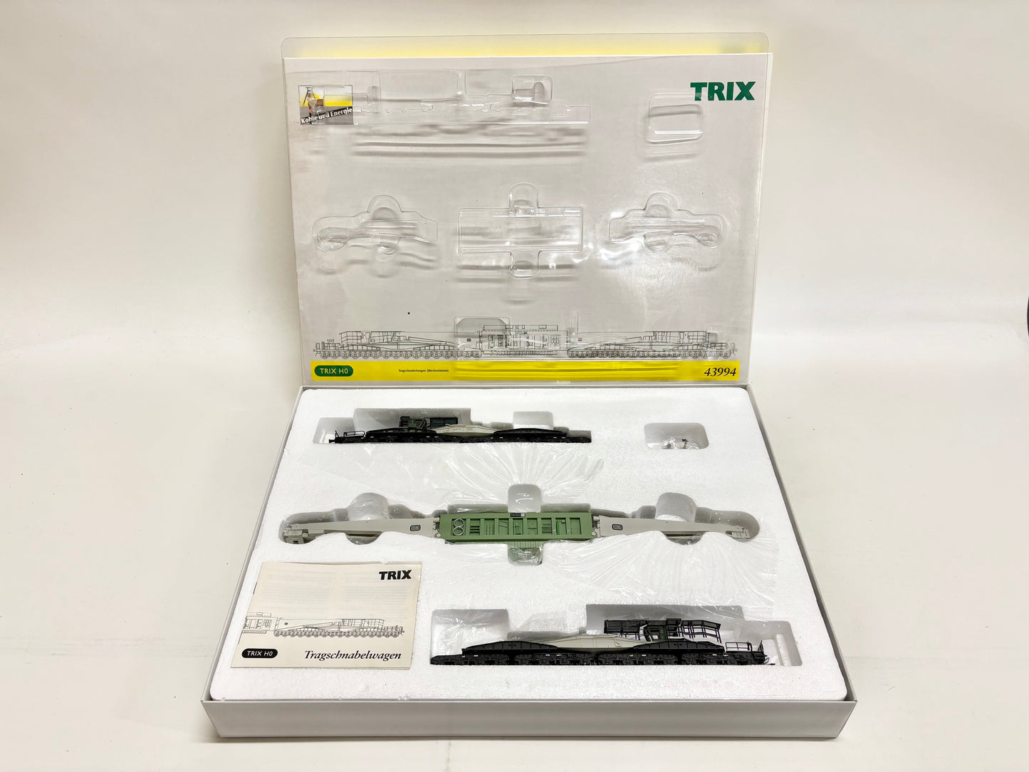 Trix 43994 Tragschnabelwagen Trafo Union DB AC H0