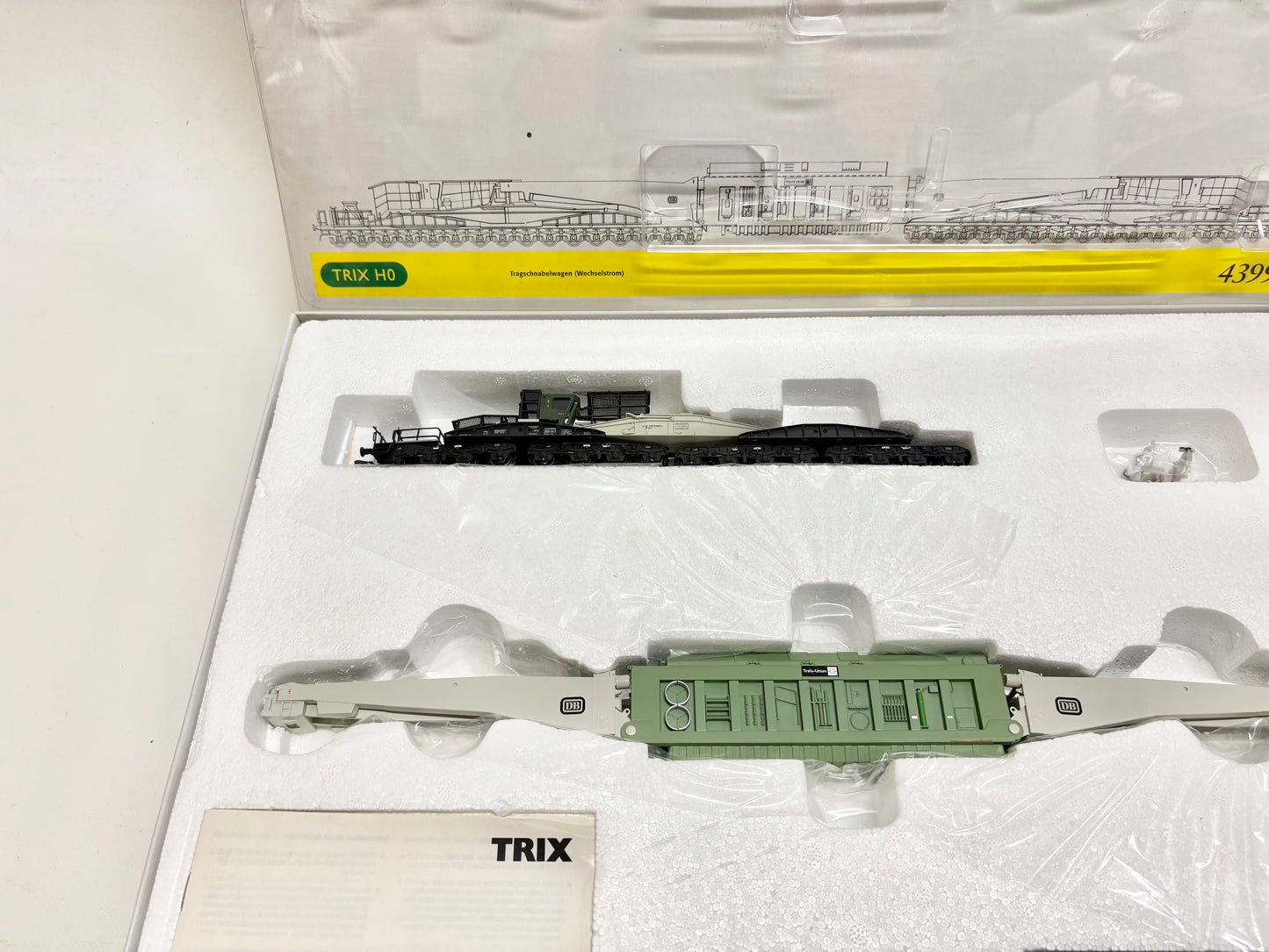 Trix 43994 Tragschnabelwagen Trafo Union DB AC H0