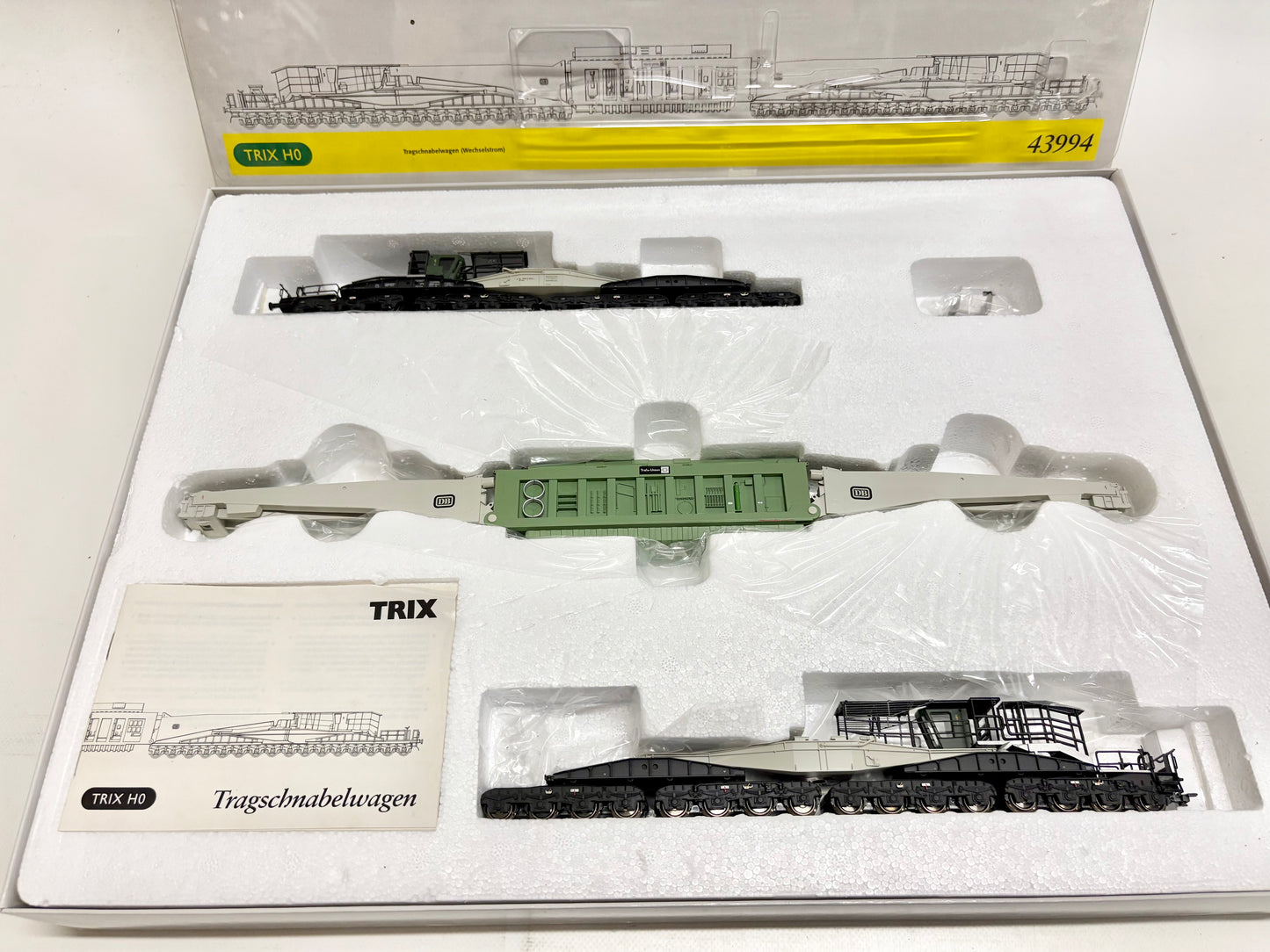 Trix 43994 Tragschnabelwagen Trafo Union DB AC H0
