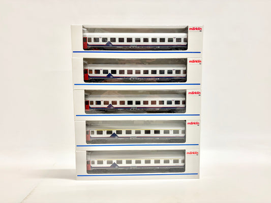 Märklin 4351 4352 5x Belgische Personenwagen SNCB AC H0