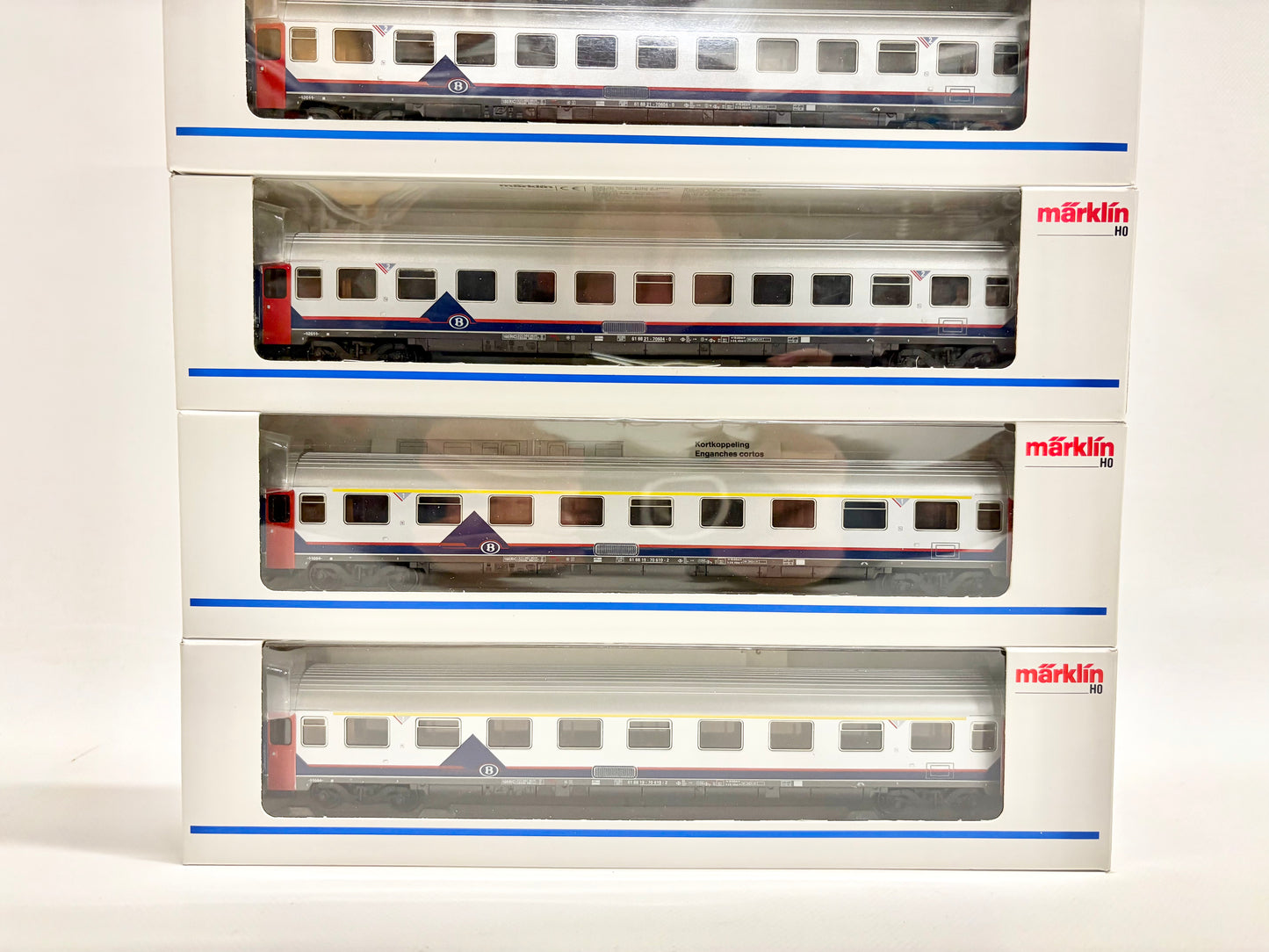 Märklin 4351 4352 5x Belgische Personenwagen SNCB AC H0
