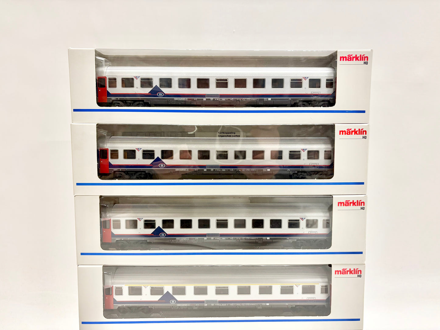 Märklin 4351 4352 5x Belgische Personenwagen SNCB AC H0