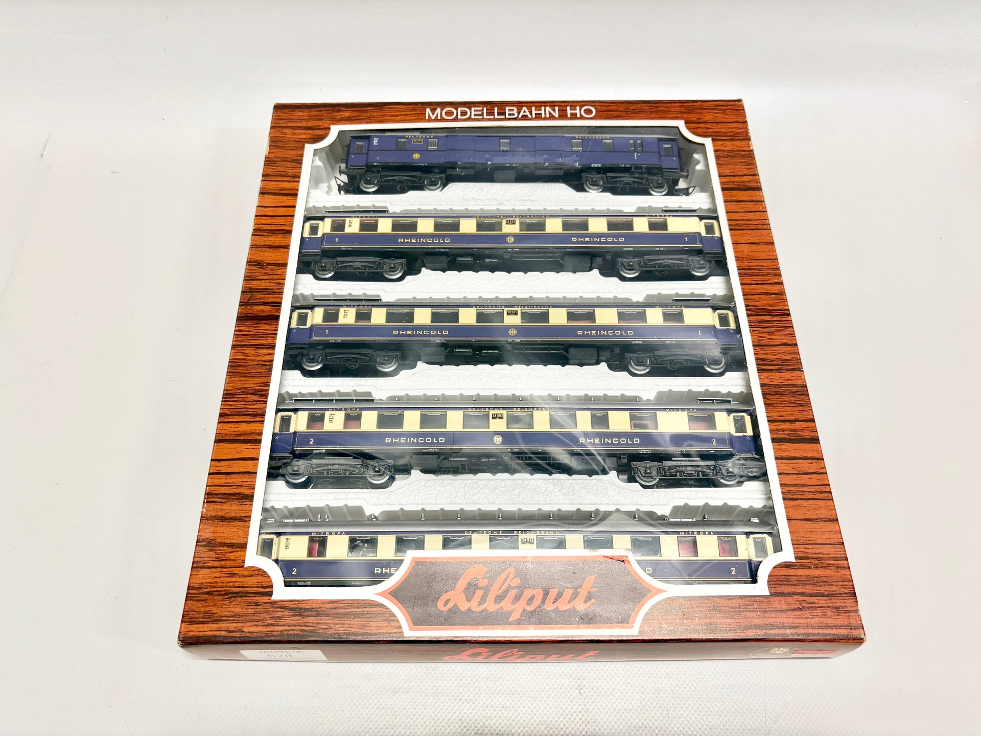 Liliput 820 Rheingold Express Train Coach Set DRG AC H0 – secondplay