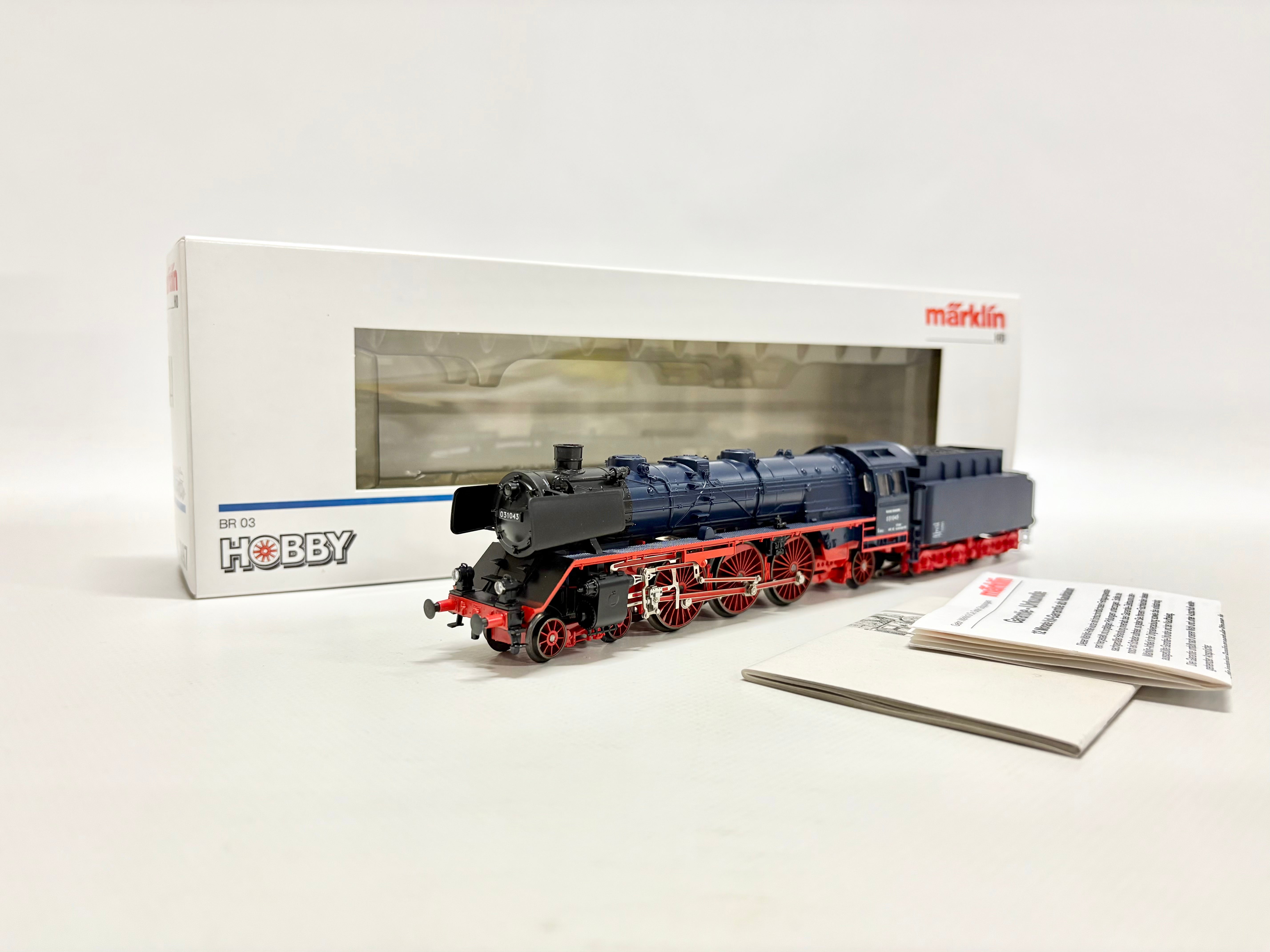 メルクリン HO スチールブルー　3097 蒸気機関車 完全稼動品　発煙装置 marklin メルクリン 3097 BR 03 蒸気機関車 鉄道模型 HOゲージ