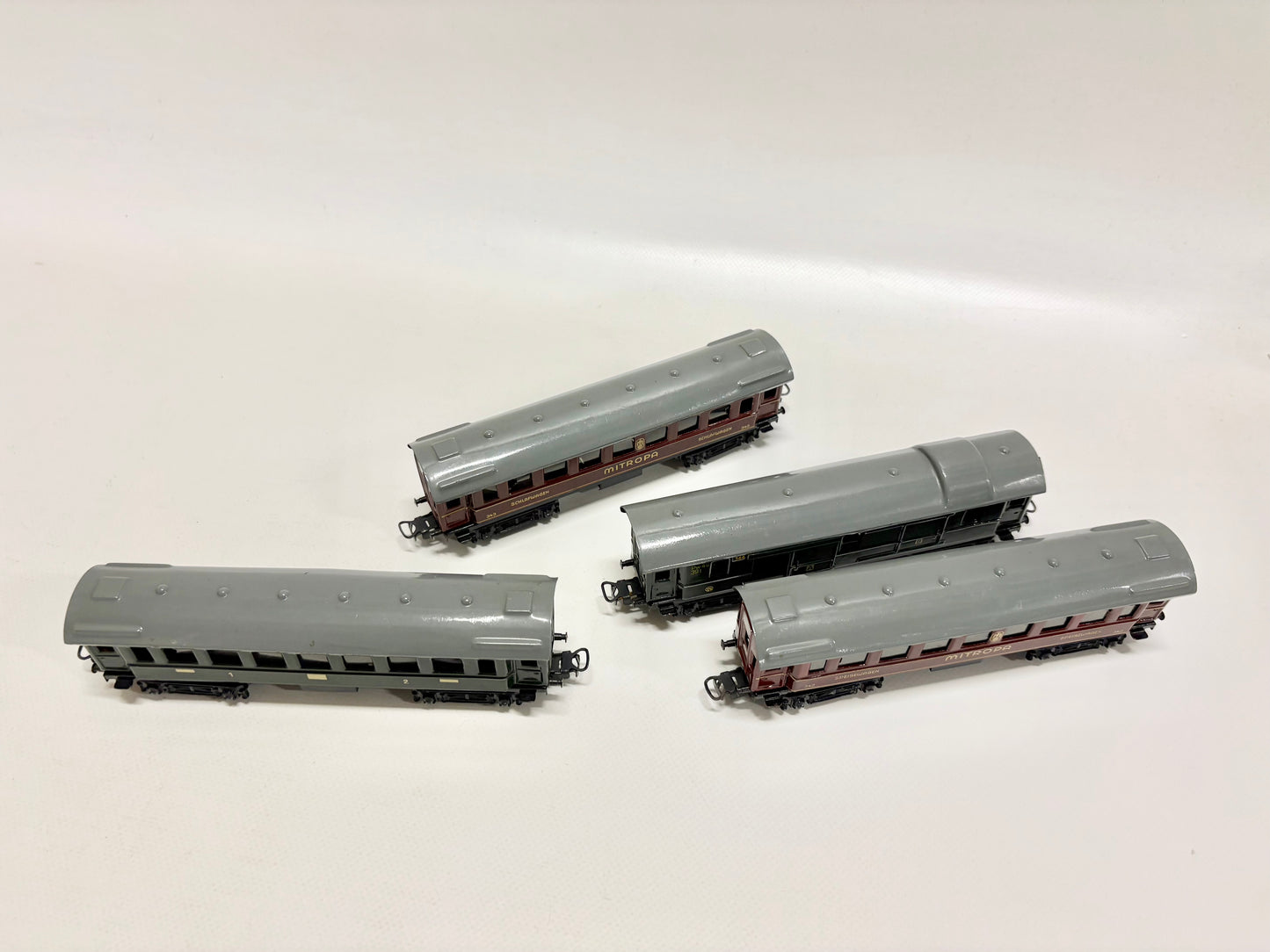 Märklin 344 Personenwagen 4x 800er 1950er Jahre AC H0