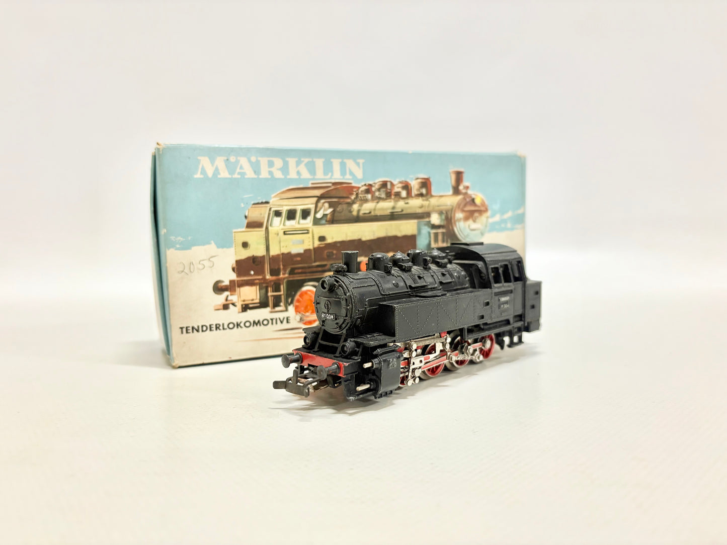 Märklin 3031 Dampflok mit Telex Br 81 004 DB AC H0