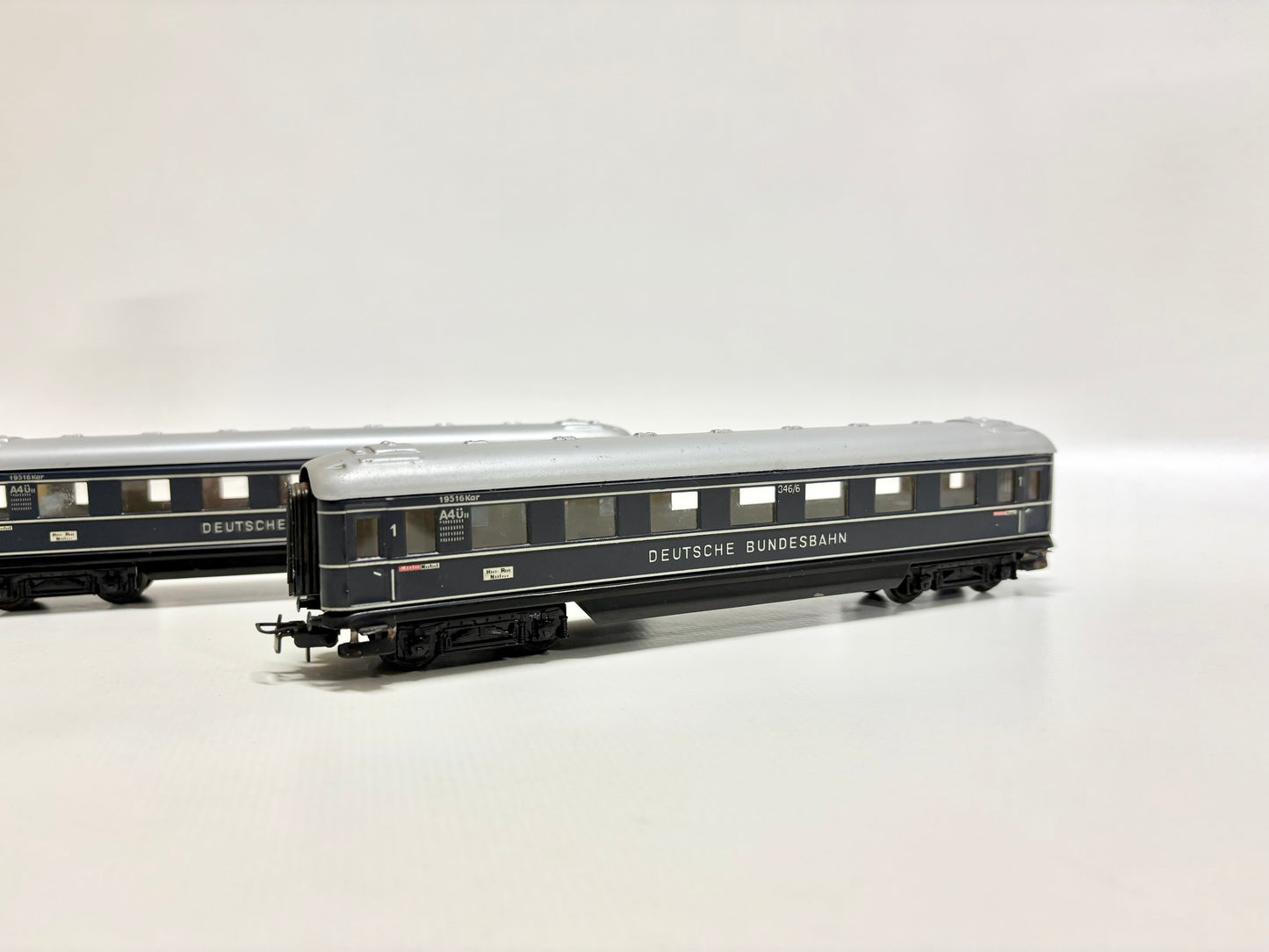 Märklin 346/6 2x Personenwagen Deutsche Bundesbahn 1950er Jahre DB AC H0