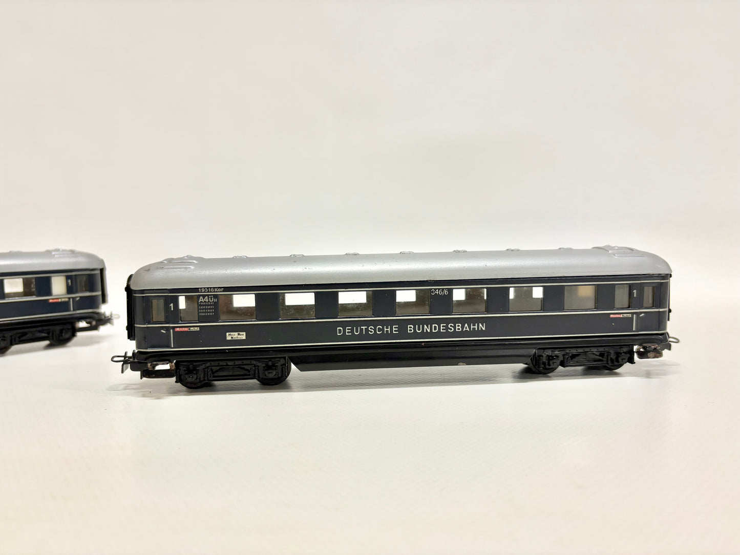Märklin 346/6 2x Personenwagen Deutsche Bundesbahn 1950er Jahre DB AC H0