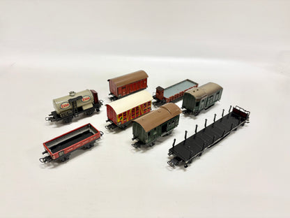 Märklin 00 Blechwagen Konvolut 800er Serie Güterwagen 1950er Jahre
