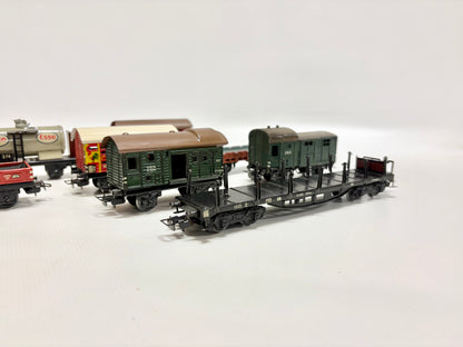 Märklin 00 Blechwagen Konvolut 800er Serie Güterwagen 1950er Jahre