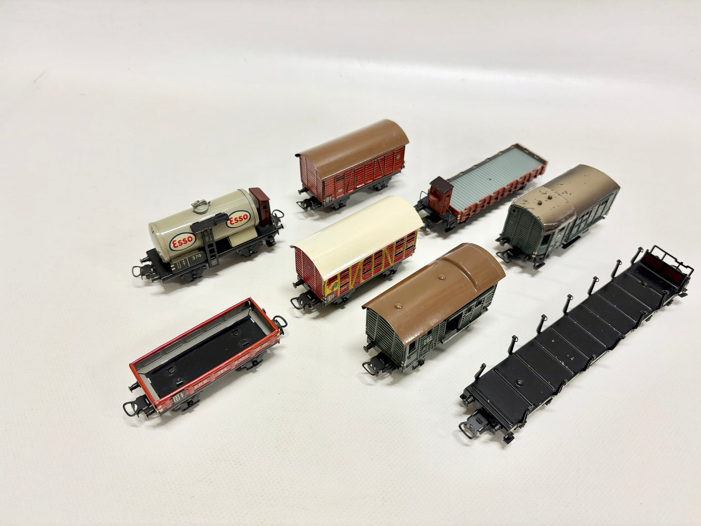 Märklin 00 Blechwagen Konvolut 800er Serie Güterwagen 1950er Jahre