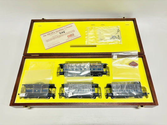 Brawa 0815 Messing Wagen-Set Hofzug der K.Bay.Sts. H0