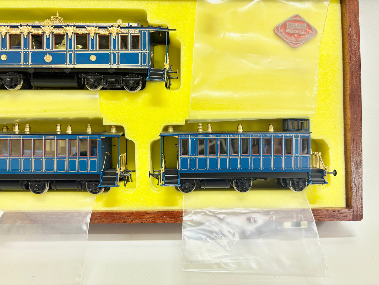 Brawa 0815 Messing Wagen-Set Hofzug der K.Bay.Sts. H0