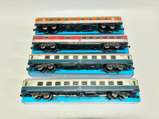 Märklin 4x D-Zug Wagen Personenwagen DB AC H0