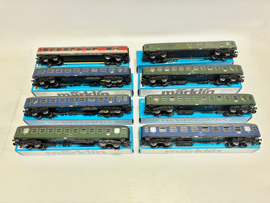Märklin 4052 4053 4051 4026 4054 8x D-Zug Wagen Personenwagen DB AC H0