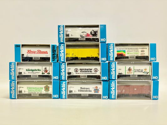 Märklin 10x Güterwagen Werbewagen Kühlwagen Konvolut DB AC H0