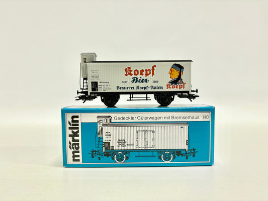 Märklin SoMo Gedeckter Güterwagen "Brauerei Koepf Aalen" AC H0