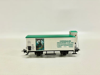 Märklin 4680 SoMo Gedeckter Güterwagen "Grünbaum Brauerei Aalen" DR AC H0