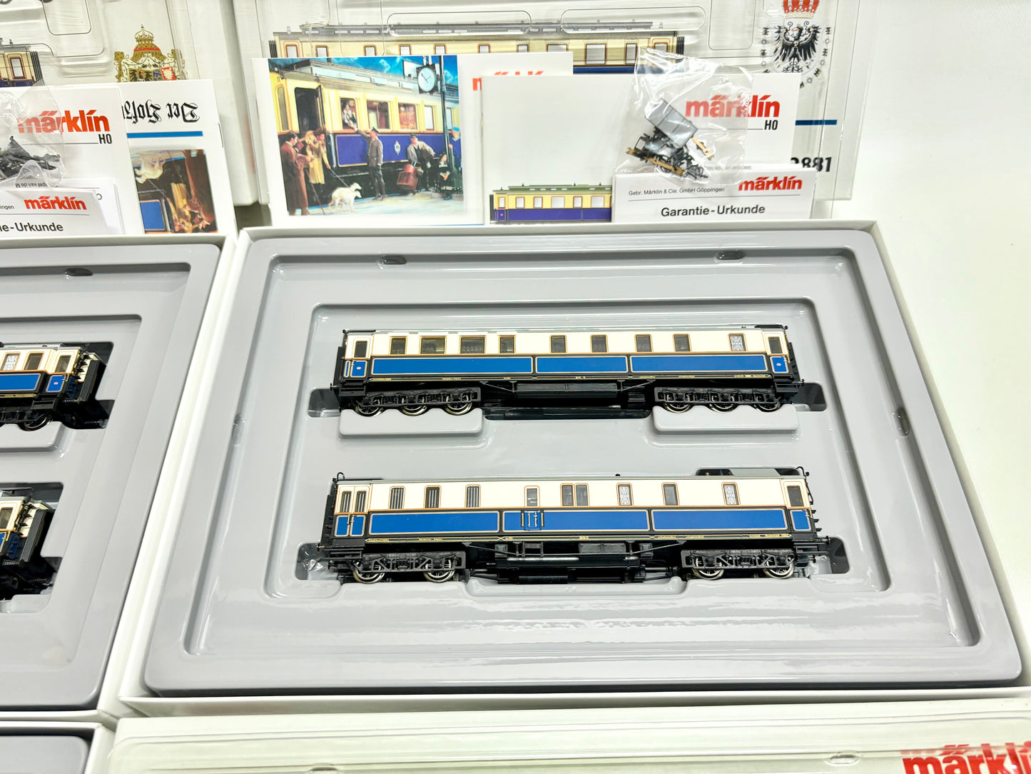 Märklin 2881 3x Wagen-Set Kaiser-Wilhelm-Zug K.P.E.V. AC H0