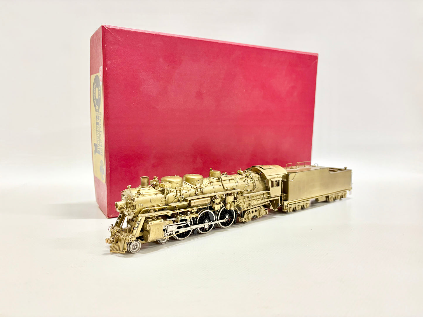 Key Imports Dampflok 4-6-4 Santa Fe 3450 USA DC H0 Brass