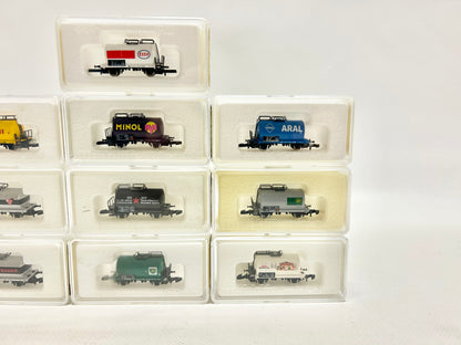Märklin Mini Club 10x Kesselwagen Güterwagen DB Spur Z