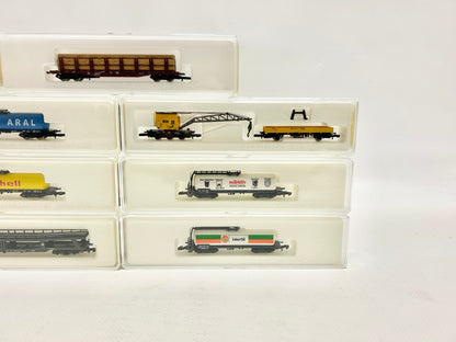 Märklin Mini Club 7x Güterwagen Konvolut 8625 8715 8657 usw. DB Spur Z