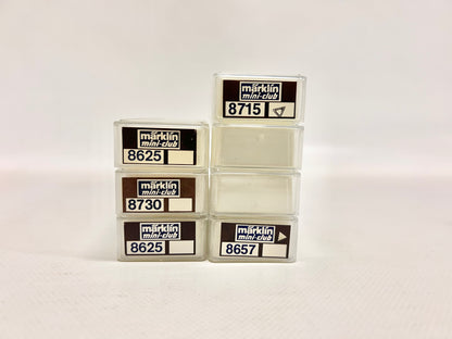 Märklin Mini Club 7x Güterwagen Konvolut 8625 8715 8657 usw. DB Spur Z