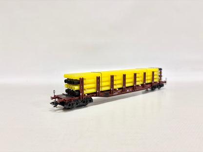Märklin 47713 Güterwagen Rungenwagen mit Röhrenladung DB AC H0