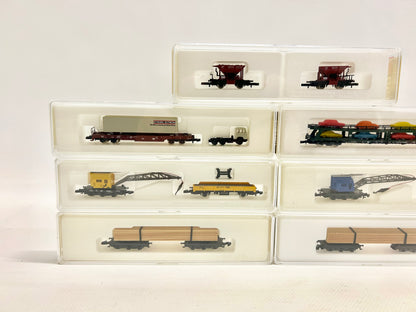 Märklin Mini Club 7x Güterwagen Konvolut 8730 8662 8714 usw. DB Spur Z