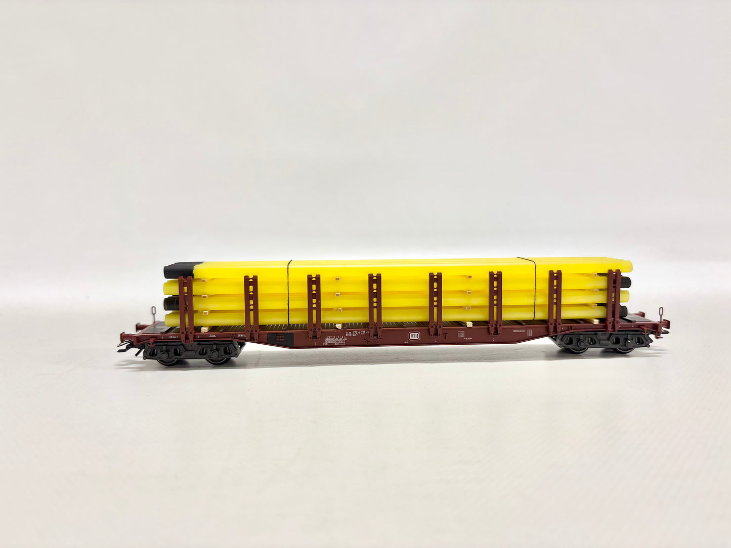 Märklin 47713 Güterwagen Rungenwagen mit Röhrenladung DB AC H0