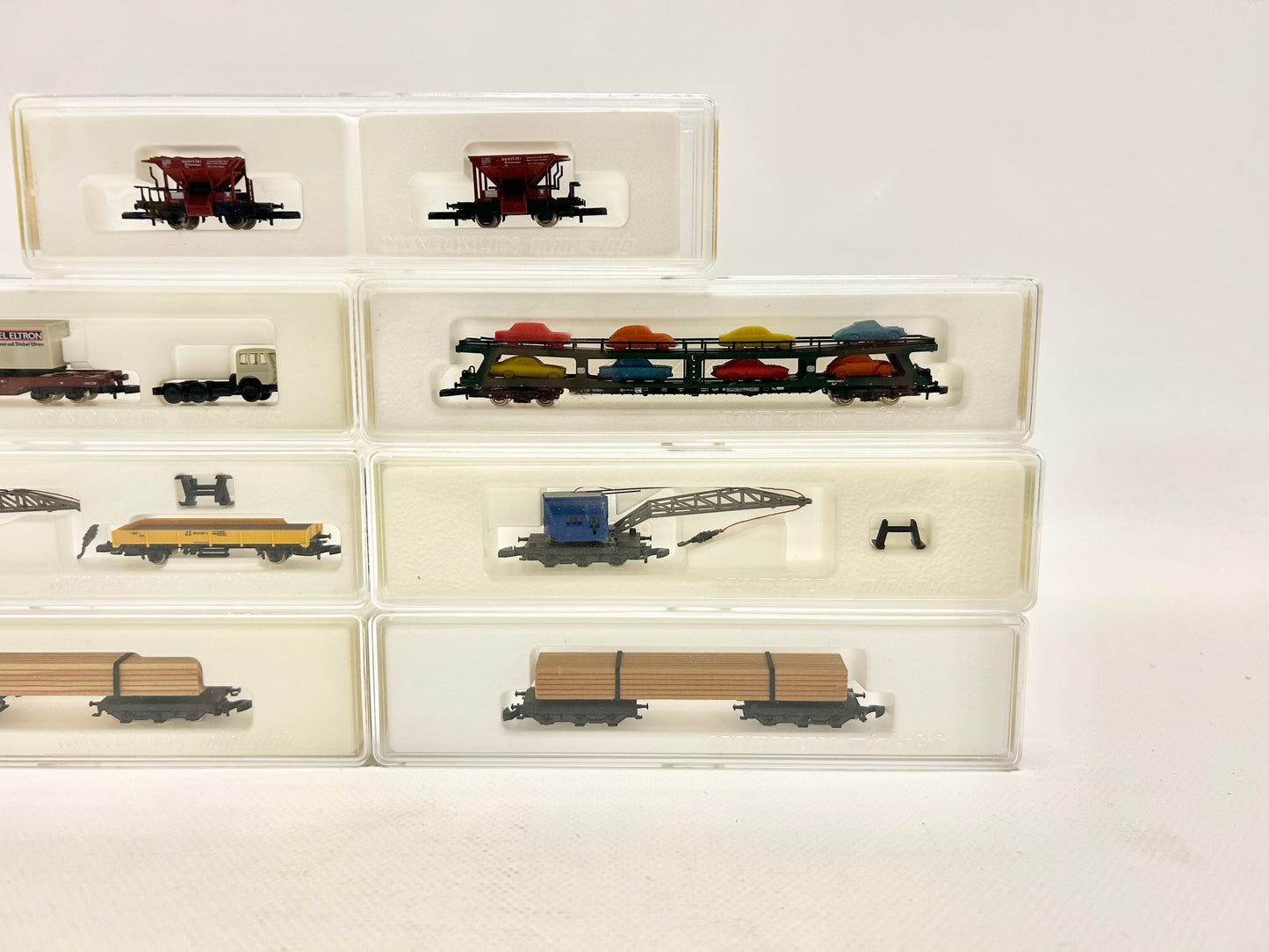 Märklin Mini Club 7x Güterwagen Konvolut 8730 8662 8714 usw. DB Spur Z