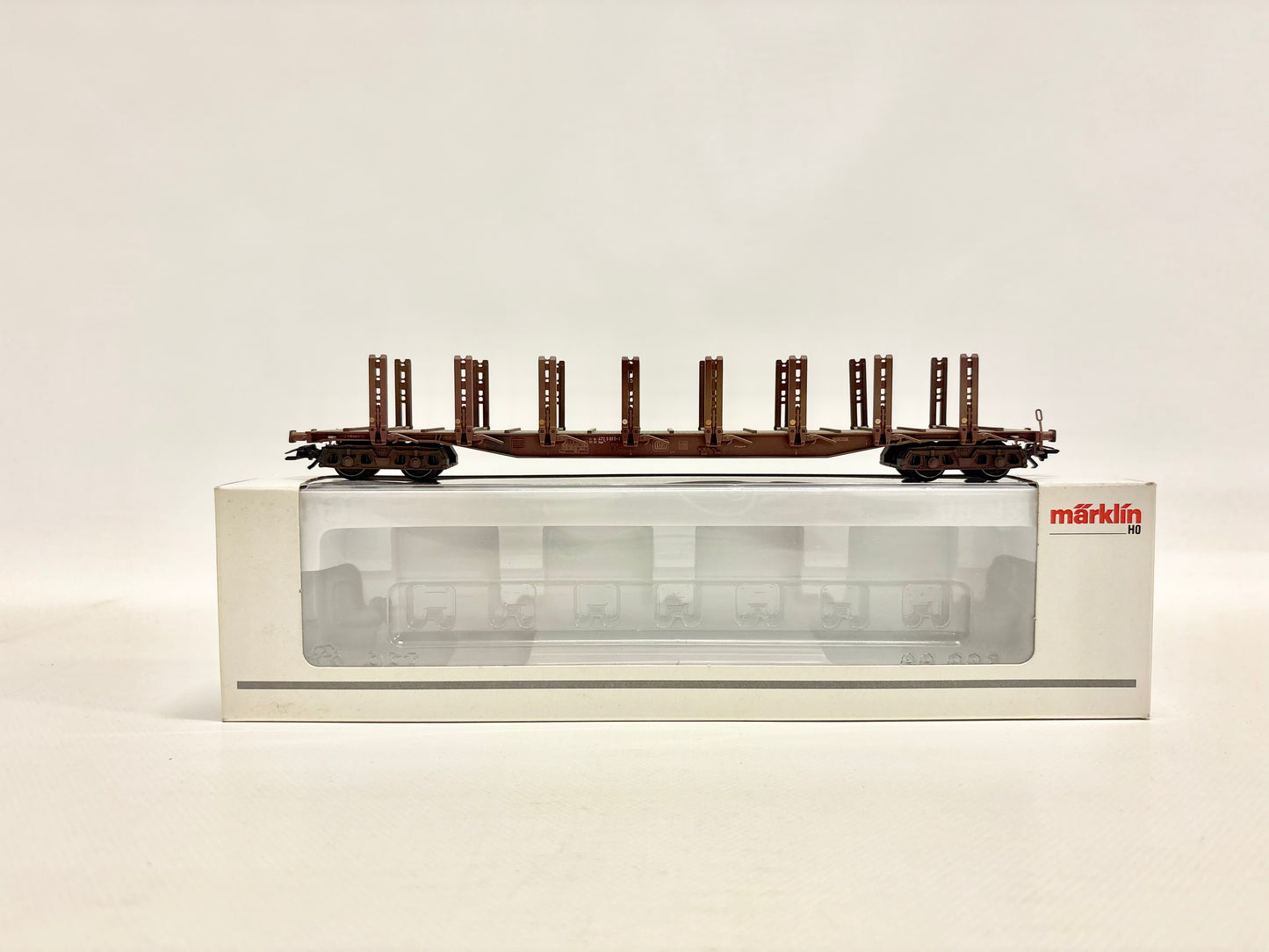 Märklin 4771 Güterwagen Rungenwagen gealtert DB AC H0