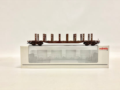 Märklin 4771 Güterwagen Rungenwagen gealtert DB AC H0