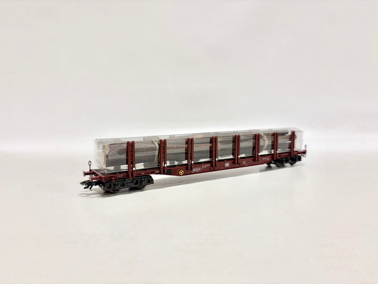 Märklin 47711 Güterwagen Rungenwagen mit Holzladung DB AC H0