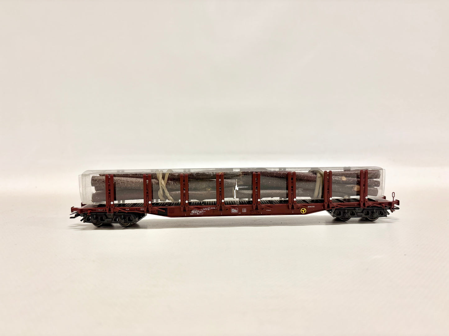Märklin 47711 Güterwagen Rungenwagen mit Holzladung DB AC H0