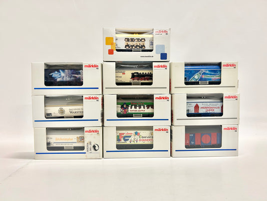 Märklin 10x Güterwagen Kühlwagen Werbewagen Konvolut H0