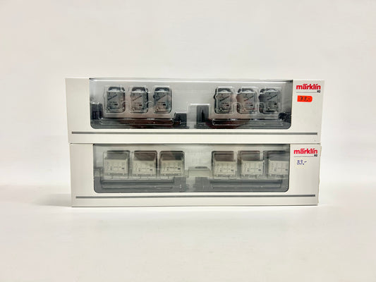 Märklin 48945 & 48943 Behältertragwagen Güterwagen H0