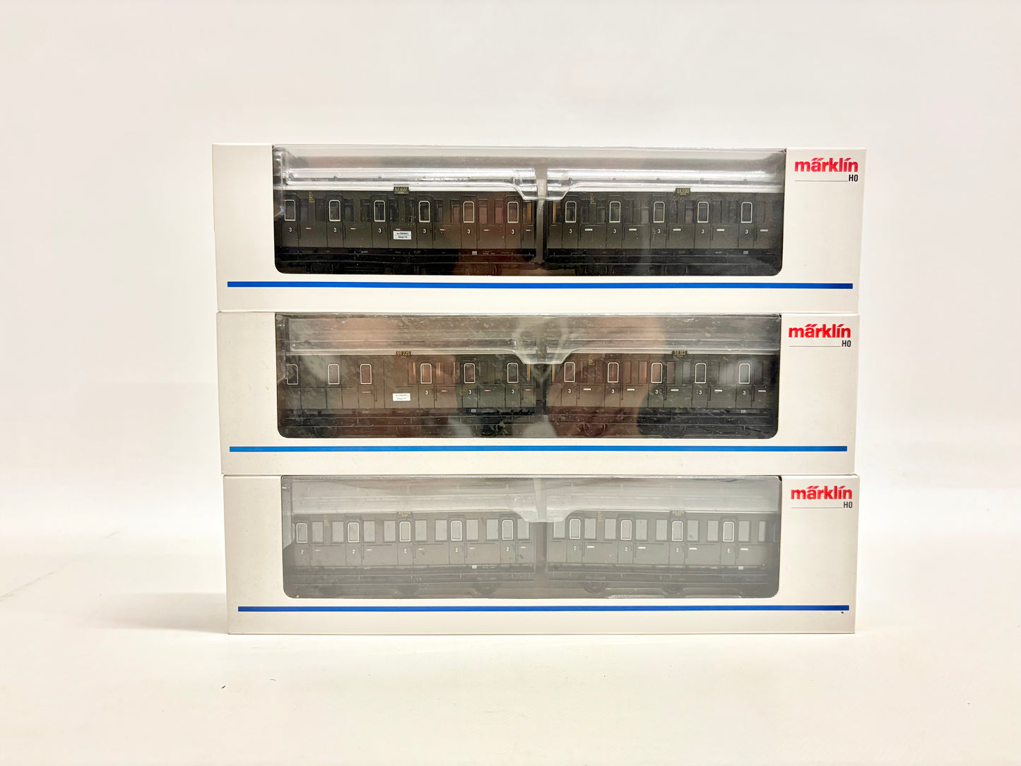 Märklin 4307 4308 4309 Wagen-Set Abteilwagen DRG AC H0