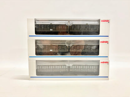 Märklin 4307 4308 4309 Wagen-Set Abteilwagen DRG AC H0