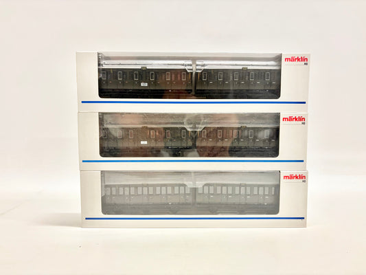 Märklin 4307 4308 4309 Wagen-Set Abteilwagen DRG AC H0