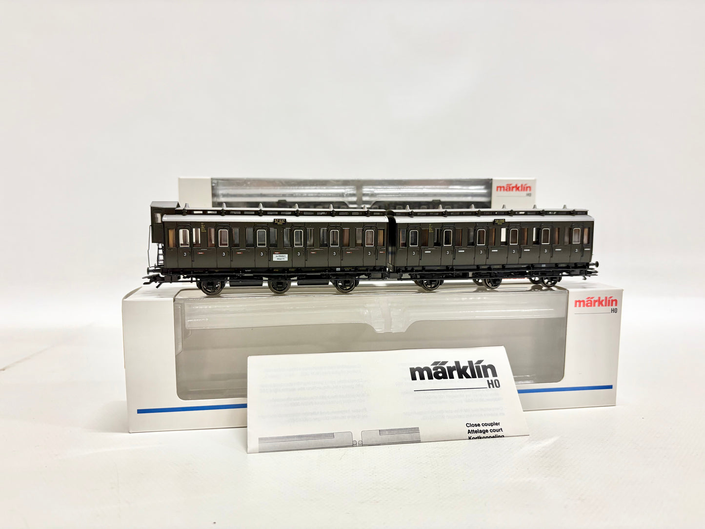 Märklin 4307 4308 4309 Wagen-Set Abteilwagen DRG AC H0