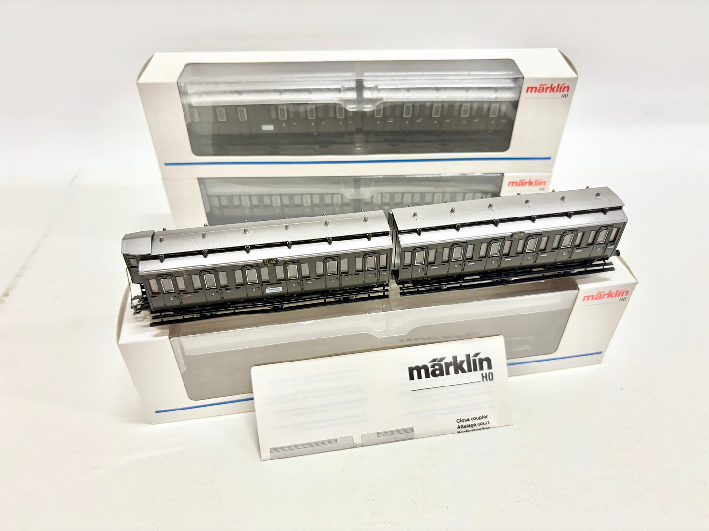 Märklin 4307 4308 4309 Wagen-Set Abteilwagen DRG AC H0