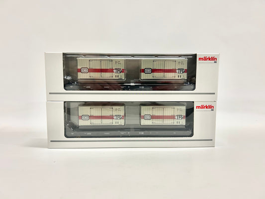 Märklin 2x 47048 Containertragwagen Güterwagen DB AC H0