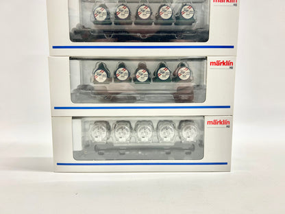 Märklin 4853 47671 47673 4x Behältertragewagen Güterwagen DB AC H0