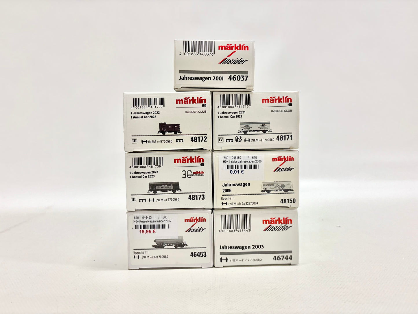 Märklin Wagen-Set 7x Insider-Wagen DB AC H0