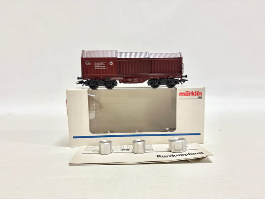 Märklin 4709 Güterwagen Telekophaubenwagen mit Coils SNCB AC H0