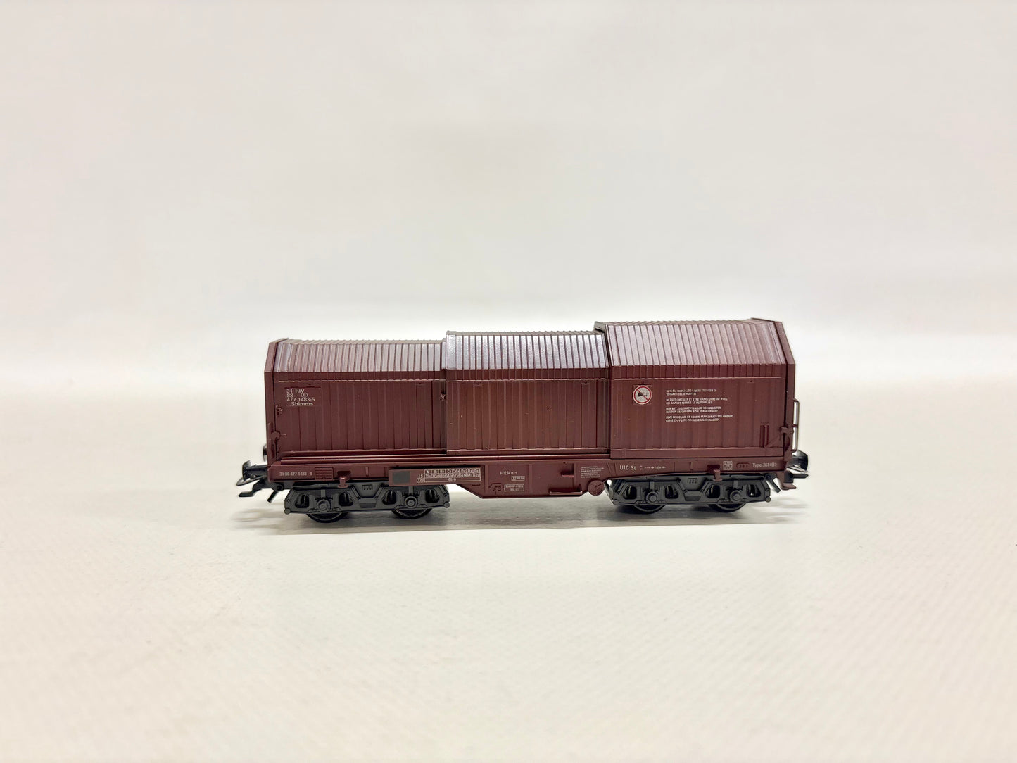 Märklin 4709 Güterwagen Telekophaubenwagen mit Coils SNCB AC H0