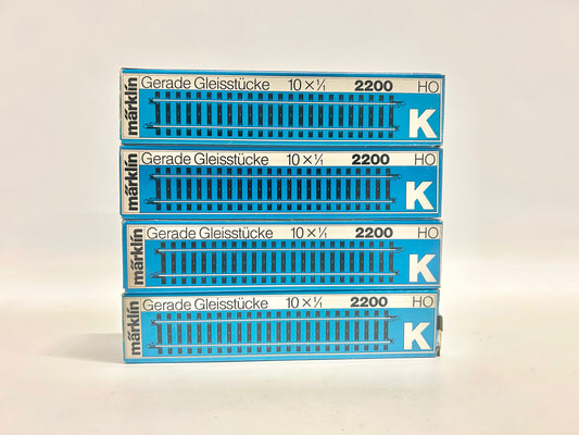 Märklin K-Gleis Gerade Gleise Konvolut 2200 AC H0