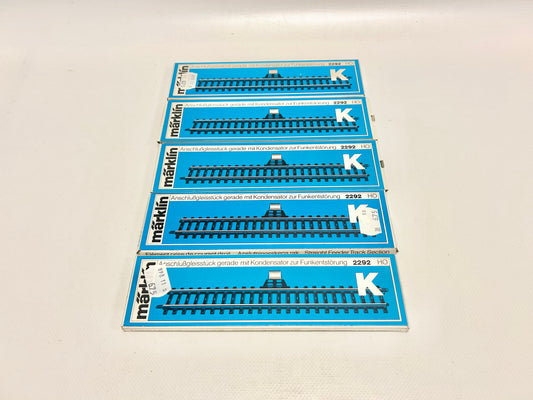 Märklin 2292 5x Anschlussgleis K-Gleis AC H0